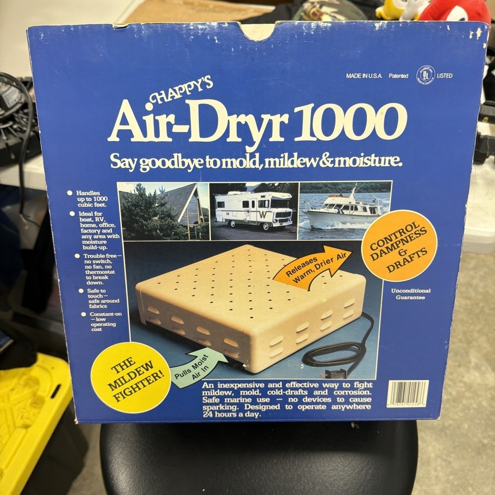 Davis 1458 Air Dryr Dryer 1000 Boat RV Basement Dehumidifier for Humidity/Mildew